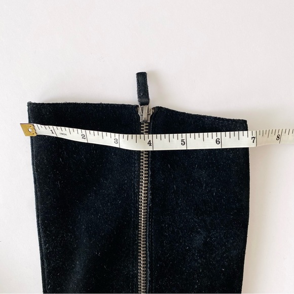 FRANCO SARTO 6.5 Black Suede Wedge Boots - Picture 7 of 11